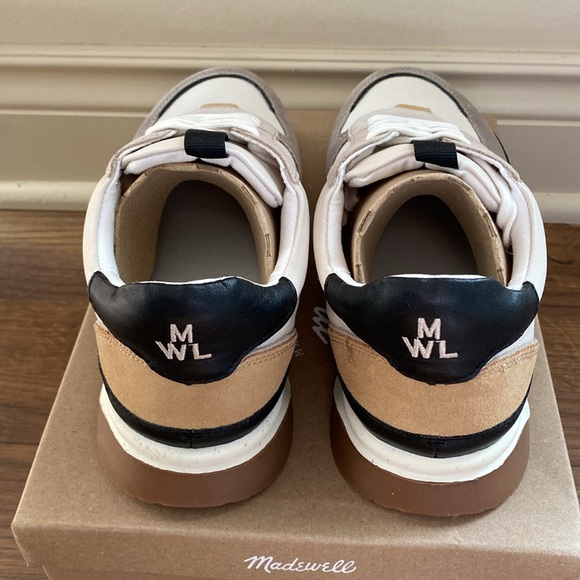 Madewell Kickoff Trainer Sneakers in (Re)sourced Canvas and Suede size 7 - Picture 4 of 6